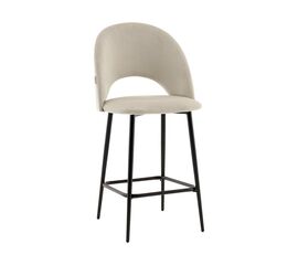 Стул полубарный Меган SN велюр бежевый | Интернет магазин мебели и декора LifeDekor