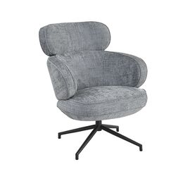 Кресло KING серый, шенилл | Интернет магазин мебели и декора LifeDekor