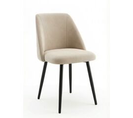 Стул DikLine 335 B03 BEIGE, ножки черные | Интернет магазин мебели и декора LifeDekor