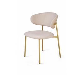 Стул Adele, шенилл Puffy beige / опоры шампань | Интернет магазин мебели и декора LifeDekor