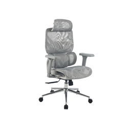 Кресло офисное TopChairs Structo серая сетка | Интернет магазин мебели и декора LifeDekor