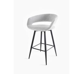 Комплект Стул полубарный Барни Р 700, Черный/Grey Lux b22, | Интернет магазин мебели и декора LifeDekor