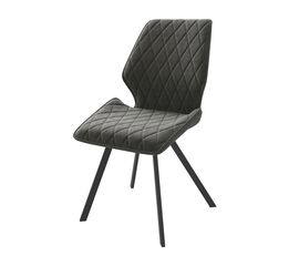 Комплект Стул Рафаэль с поворотным механизмом, Черный/Antracite Lux b28, | Интернет магазин мебели и декора LifeDekor