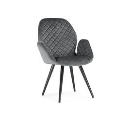 Стул Муат поворотное графитовый / черный | Интернет магазин мебели и декора LifeDekor