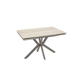 Стол Marmer 120-180/80/76 см подстолье металл капучино | Интернет магазин мебели и декора LifeDekor