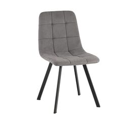 Стул Одди Original Square велюр серый | Интернет магазин мебели и декора LifeDekor