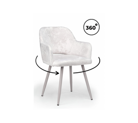 Стул на металлокаркасе Эолин 360 светло-бежевый (simple 011) / серый | Интернет магазин мебели и декора LifeDekor