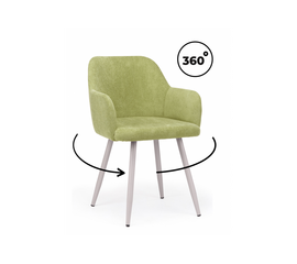 Стул на металлокаркасе Инфини 360 зеленый (ocean 013) / серый | Интернет магазин мебели и декора LifeDekor