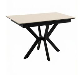 Стол DikLine DI100 Текстиль бежевый/опоры черные (2уп.) | Интернет магазин мебели и декора LifeDekor