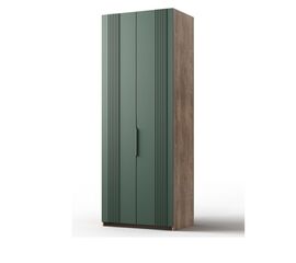 Шкаф «Герта» 2д КМК 0979.3, дуб канзас/зеленый матовый | Интернет магазин мебели и декора LifeDekor