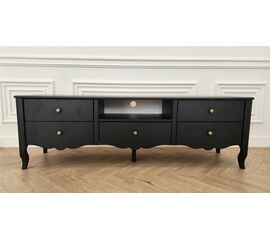 ТВ-тумба "Версаль" Асти (черный матовый) Вис | Интернет магазин мебели и декора LifeDekor