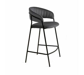 Стул полубарный Kelly, бархат серый 27 | Интернет магазин мебели и декора LifeDekor