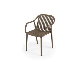 "Мохито" стул пластиковый, цвет бежево-коричневый | Интернет магазин мебели и декора LifeDekor