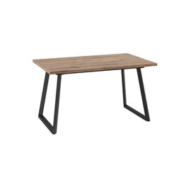 Стол Лофт Люкс 140 Дуб Велингтон, Черный | Интернет магазин мебели и декора LifeDekor