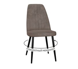 Стул DikLine 327 поворотный B5 LATTE, ножки черные | Интернет магазин мебели и декора LifeDekor