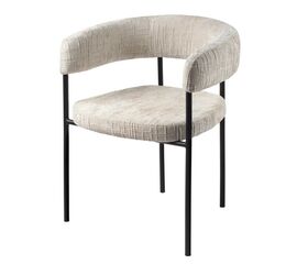 Стул СТАН, цвет H-09 Светло-серый, велюр / черный каркас | Интернет магазин мебели и декора LifeDekor