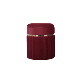 Пуф Миранда с ящиком велюр бордовый | Интернет магазин мебели и декора LifeDekor