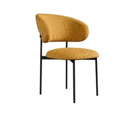 Стул DikLine 201 NS Gold горчица, ножки черные | Интернет магазин мебели и декора LifeDekor