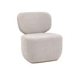 Кресло Спейс спинка экокожа, сиденье шенилл светло-серый | Интернет магазин мебели и декора LifeDekor