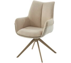 Стул PONTUS 360 град. поворот. RIELY-111 / PRESENT-120 Кремовый / Шампань, ®DISAUR | Интернет магазин мебели и декора LifeDekor