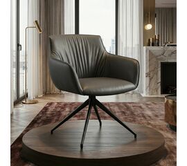 Полукресло Sofia, иск.кожа soft-touch, темно-серый | Интернет магазин мебели и декора LifeDekor