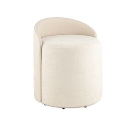 Пуф Тея спинка иск.кожа, сиденье шенилл бежевый | Интернет магазин мебели и декора LifeDekor