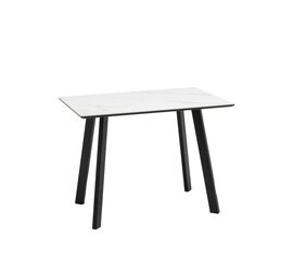 Стол Райли нераскладной 100*70*75 см столешница МДФ керамика Snow white матовый | Интернет магазин мебели и декора LifeDekor