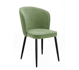 Стул DikLine 347 P10/L08 зеленый, ножки черные | Интернет магазин мебели и декора LifeDekor