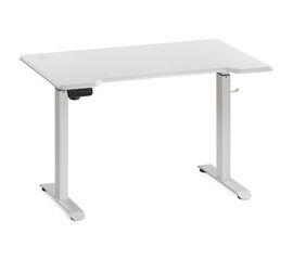 Компьютерный стол Маркос с механизмом подъема 120х75х75 белый / белая шагрень | Интернет магазин мебели и декора LifeDekor