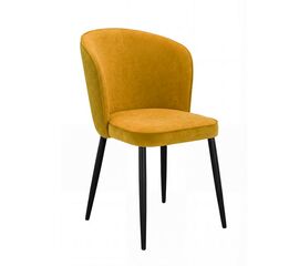 Стул DikLine 347 P08/L07 горчица, ножки черные | Интернет магазин мебели и декора LifeDekor