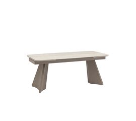 Стол обеденный Eliora 180-260х90 см серый травертин керамика | Интернет магазин мебели и декора LifeDekor