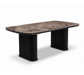 Стол DikLine EKB205 керамика К36 глянец, опоры МДФ черный (2 уп.) | Интернет магазин мебели и декора LifeDekor