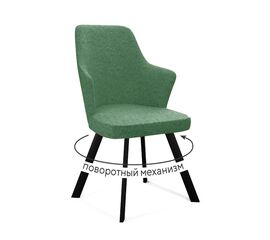 Стул DikLine 235 поворотный, NS Pine зеленый, ножки черные | Интернет магазин мебели и декора LifeDekor
