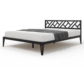 Кровать КМД 47 АЙРИС 1600, черный | Интернет магазин мебели и декора LifeDekor