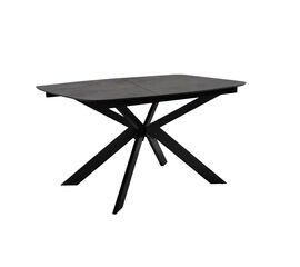 Стол DikLine BK140 керамика мрамор Бронза, подстолье черное, опоры черные | Интернет магазин мебели и декора LifeDekor