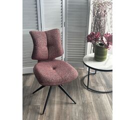 Стул ДЕЛИ (DELI) 360 град, цвет БРУСНИЧНЫЙ H300126-9 , ткань / ЧЕРНЫЙ каркас, ®DISAUR | Интернет магазин мебели и декора LifeDekor