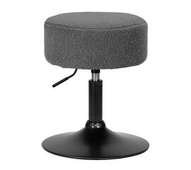 Пуф DOBRIN DANNY BLACK, темно-серое букле (16), Вариант: темно-серое букле (16) | Интернет магазин мебели и декора LifeDekor