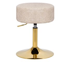 Пуф DOBRIN DANNY GOLD, бежевый твид (LEO26), Вариант: бежевый твид (LEO26) | Интернет магазин мебели и декора LifeDekor