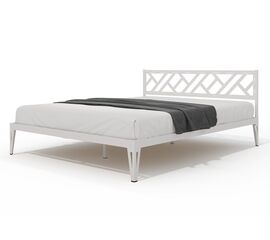 Кровать КМД 47 АЙРИС 1400, белый | Интернет магазин мебели и декора LifeDekor