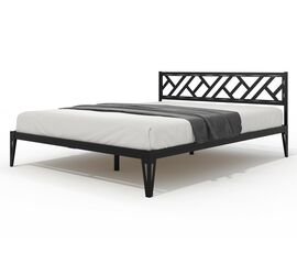 Кровать КМД 47 АЙРИС 1400, черный | Интернет магазин мебели и декора LifeDekor