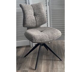 Стул ДЕЛИ (DELI) 360 град, цвет СЕРЫЙ H300126-3, ткань / ЧЕРНЫЙ каркас, ®DISAUR | Интернет магазин мебели и декора LifeDekor