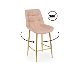 Барный стул Челси 360 бежевый (zd 210) / золотой np | Интернет магазин мебели и декора LifeDekor