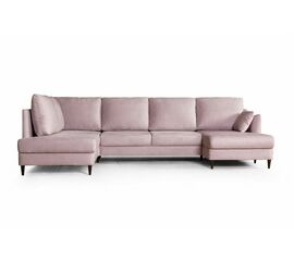 Стокгольм диван-кровать угловой с шезлонгом, велюр nice 01 | Интернет магазин мебели и декора LifeDekor
