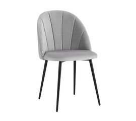Стул Логан SN велюр светло-серый | Интернет магазин мебели и декора LifeDekor