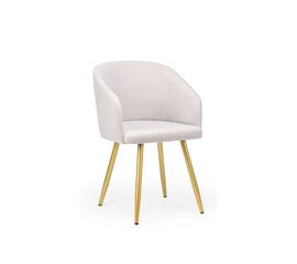 Стул на металлокаркасе Монер светло-серый (glory 36) / золотой | Интернет магазин мебели и декора LifeDekor