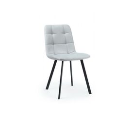 Стул на металлокаркасе Чилли светло-серый / черный | Интернет магазин мебели и декора LifeDekor