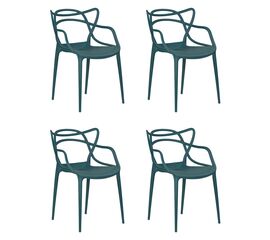 Набор 4 шт Стул обеденный DOBRIN MASTERS, морской волны (G-05), Вариант: морской волны (G-05) | Интернет магазин мебели и декора LifeDekor