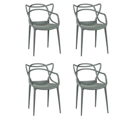 Набор 4 шт Стул обеденный DOBRIN MASTERS, тёмно-серый (GR-04), Вариант: тёмно-серый (GR-04) | Интернет магазин мебели и декора LifeDekor