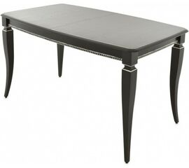 Стол «Сибарит» 140x80, эмаль черная с серебром | Интернет магазин мебели и декора LifeDekor