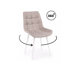 Стул на металлокаркасе Челси 360 К латте (zd 290) / белый np | Интернет магазин мебели и декора LifeDekor